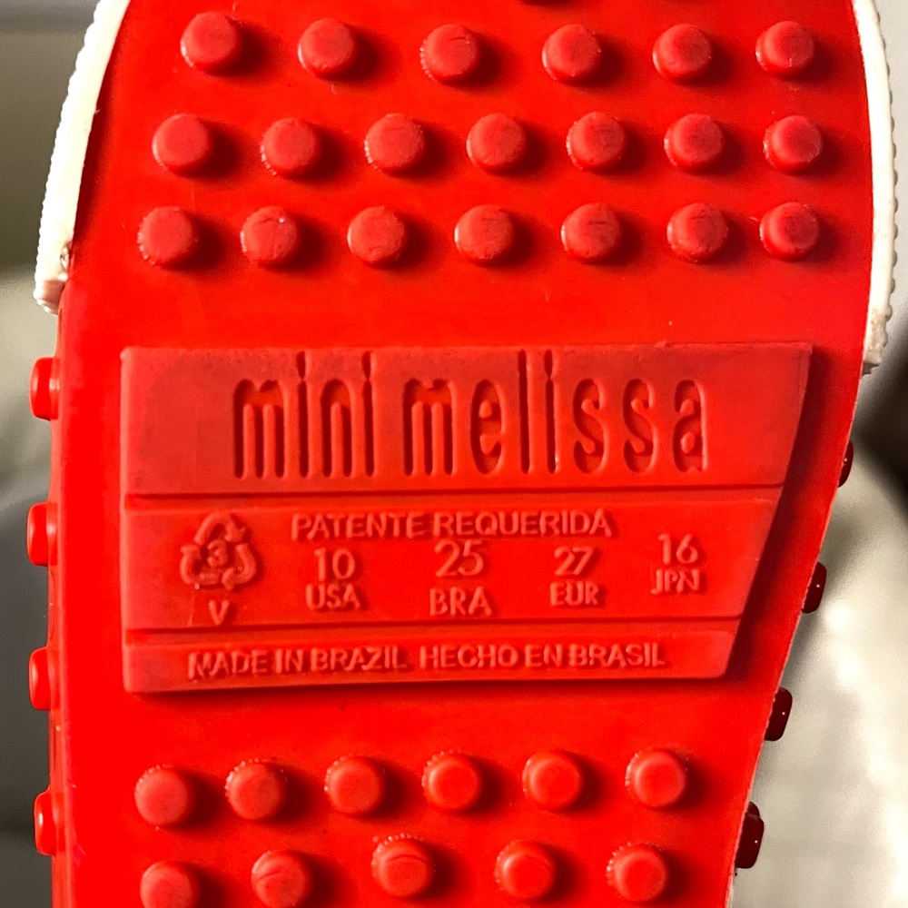 Mini Mellisa Polibolha Disney Mickey Mouse Red Bubbled Sneakers size 10 - Picture 9 of 13